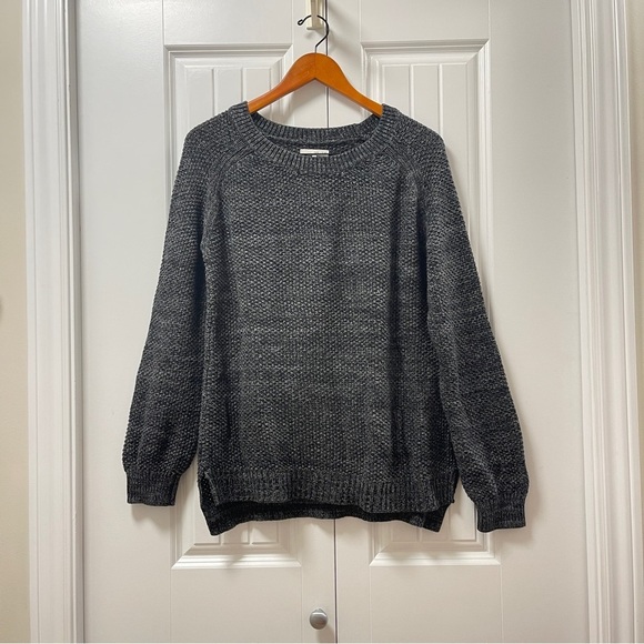 Oak + Fort Dark Grey Oversized Knit Sweater - L - Picture 2 of 12